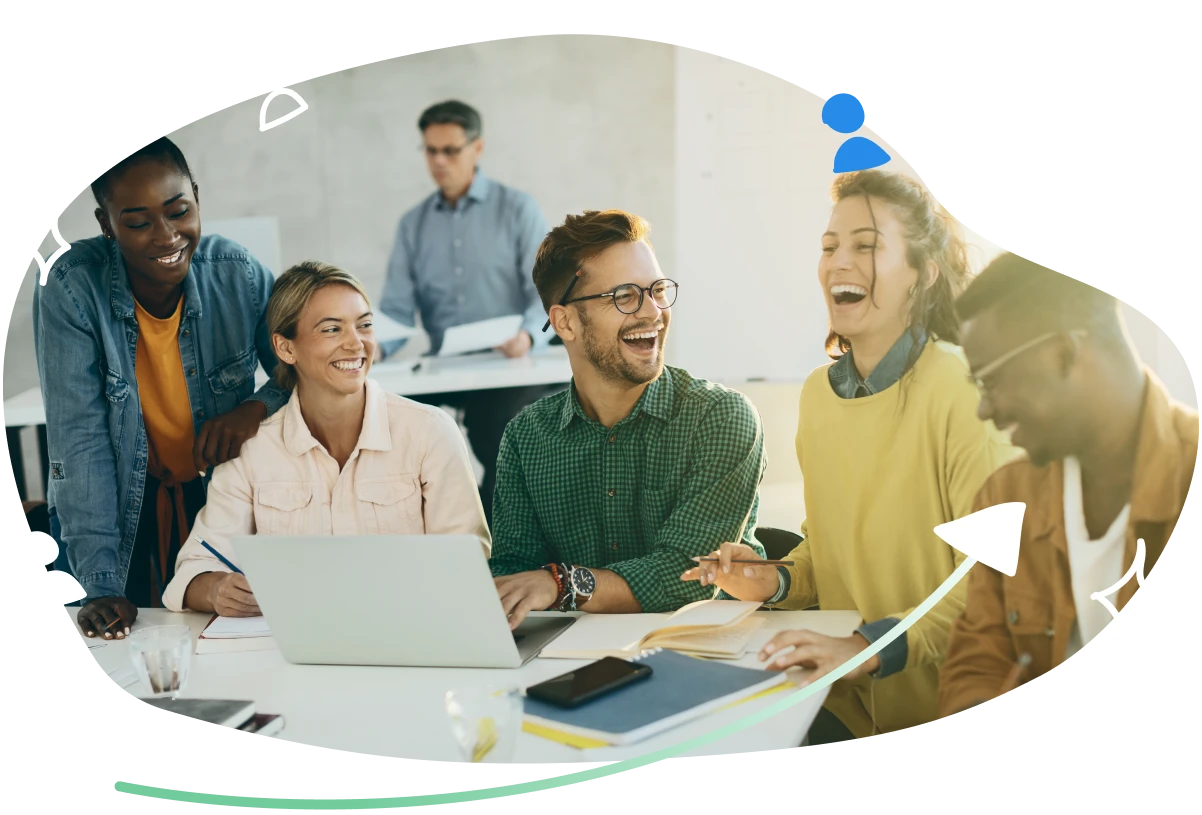 The team enjoys working together.